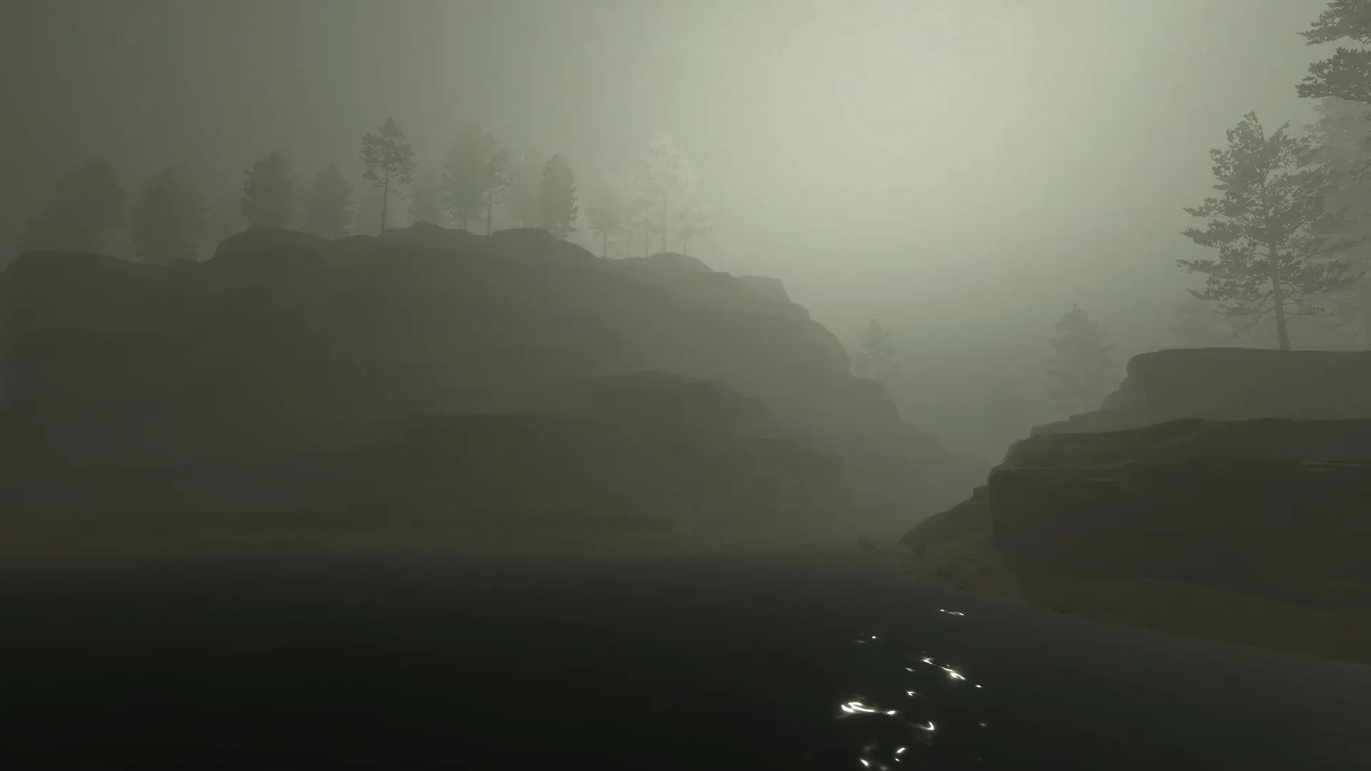 Brouillard sur la zone d'opération