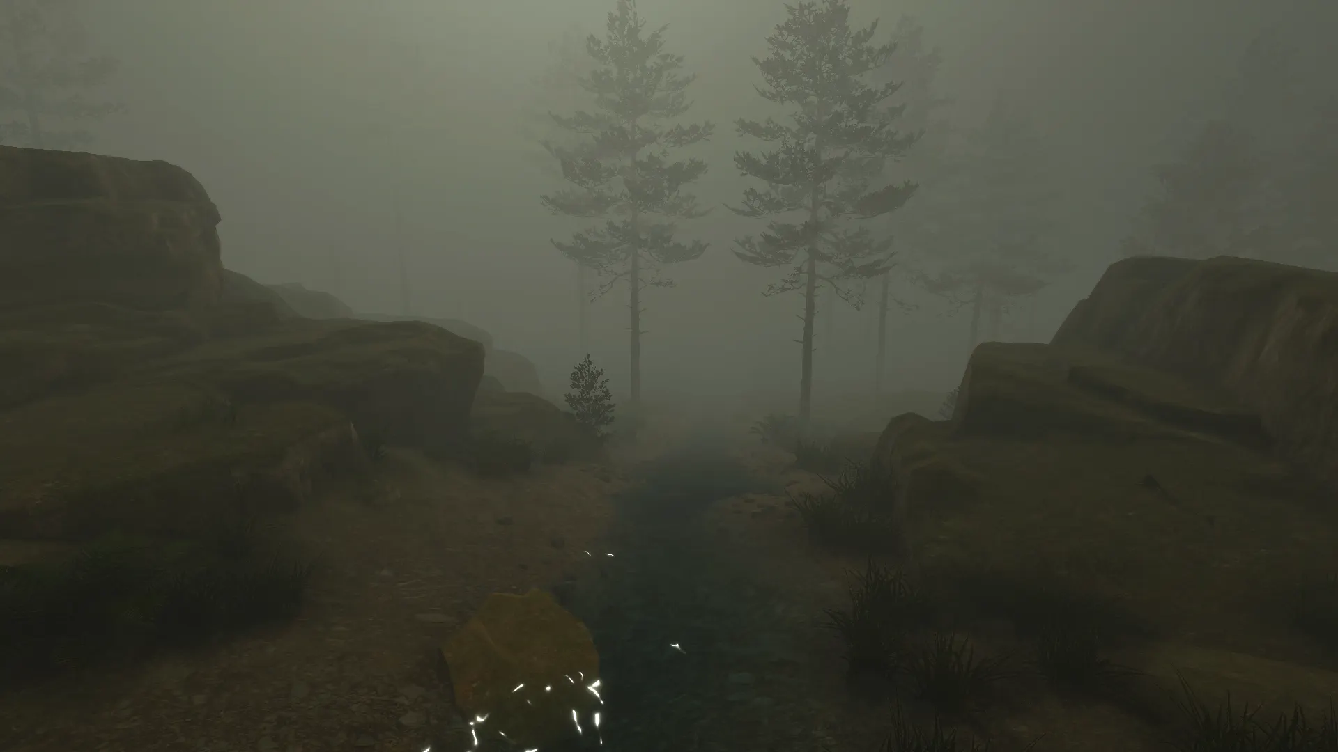 Zone d'opération sous le brouillard