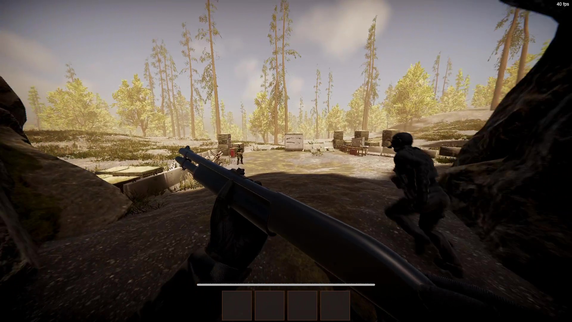 Sortie — camp de ravitaillement